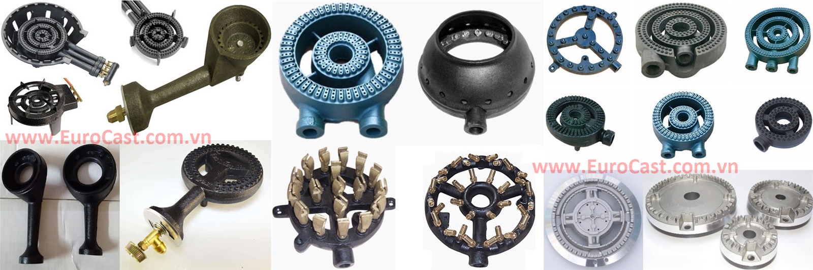 Gas cooker components by investment casting